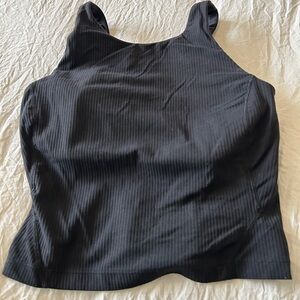 Lululemon Align Black Ribbed Crop Tank Size 4